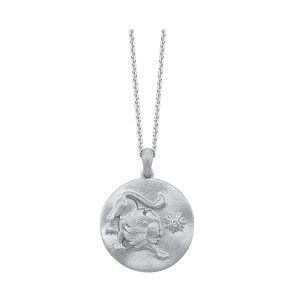 Silver Diamond 1/50Ctw Pendant