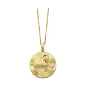 Silver Yellow Diamond 1/50Ctw Pendant