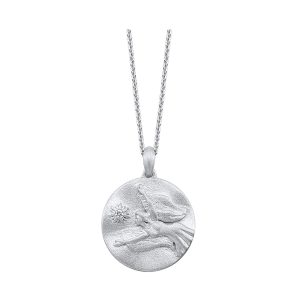 Silver Diamond 1/50Ctw Pendant