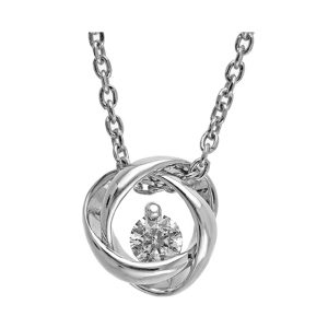 Silver Diamond 1/6Ctw Pendant