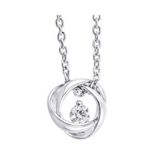 Silver Diamond 1/10Ctw Pendant