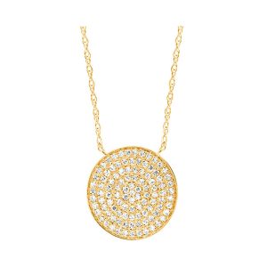 10Kt Yellow Gold Diamond 1/5Ctw Pendant