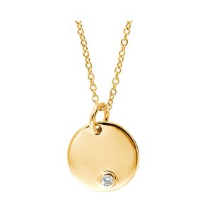 10Kt Yellow Gold Diamond 1/25Ctw Pendant