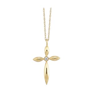 10Kt Yellow Gold Diamond 1/50Ctw Pendant