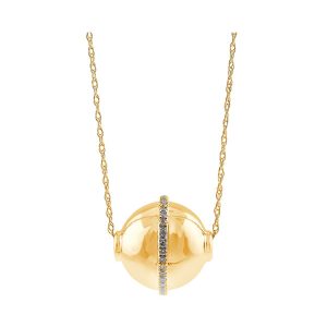 10Kt Yellow Gold Diamond 1/10Ctw Pendant