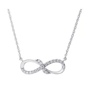 10Kt White Gold Diamond 1/7Ctw Pendant
