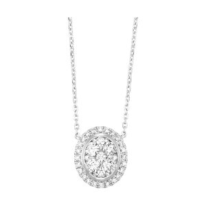 14Kt White Gold Diamond 1/2Ctw Pendant