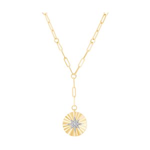 14Kt Yellow Gold Diamond 1/7Ctw Pendant