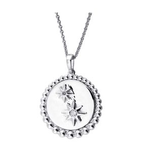 Silver Diamond 1/12Ctw Pendant