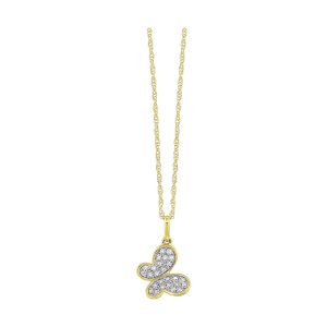 10Kt Yellow Gold Diamond 1/15Ctw Pendant