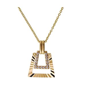 14Kt Yellow Gold Diamond 1/7Ctw Pendant