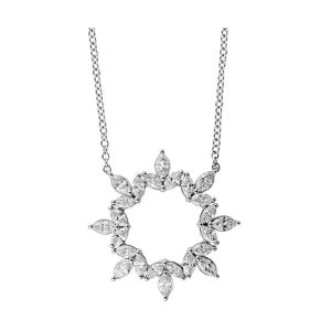 14Kt White Gold Diamond 1Ctw Pendant