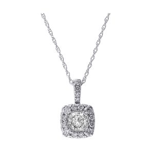 14Kt White Gold Diamond 5/8Ctw Pendant