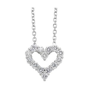 14Kt White Gold Diamond 1/3Ctw Pendant