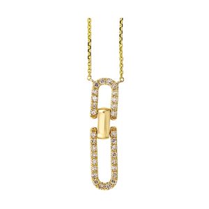 14Kt Yellow Gold Diamond 1/5Ctw Pendant