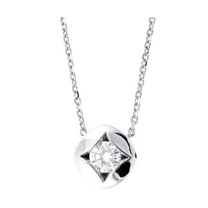 14Kt White Gold Diamond 1/7Ctw Pendant