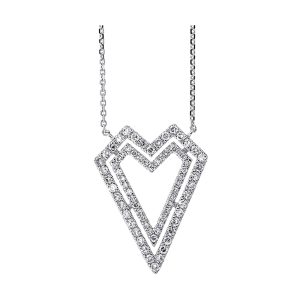 14Kt White Gold Diamond 1/3Ctw Pendant