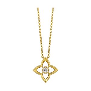 14Kt Yellow Gold Diamond 1/20Ctw Pendant