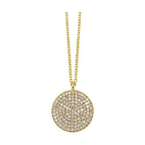 14Kt Yellow Gold Diamond 3/8Ctw Pendant