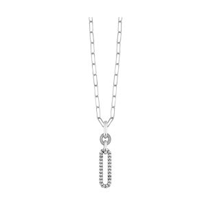 Silver White Diamond 1/10Ctw Pendant