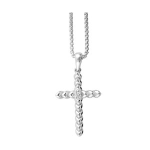Silver Diamond 1/25Ctw Pendant