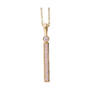 14Kt Yellow Gold Diamond 1/4CTW Pendant