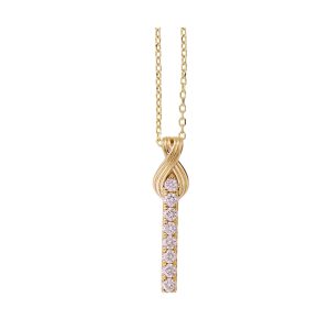 14Kt Yellow Gold Diamond 1/4Ctw Pendant