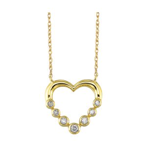 10Kt Yellow Gold Diamond 1/8Ctw Pendant