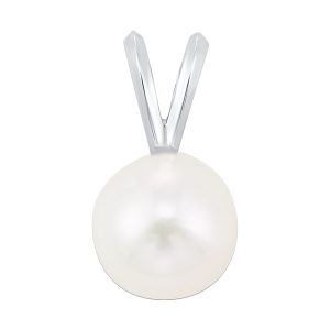 14Kt White Gold & Pearl Pendant