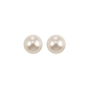 14Kt White Gold Pearl Earring
