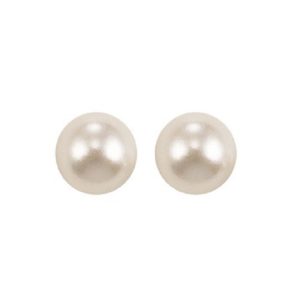 14Kt Yellow Gold Pearl Earring