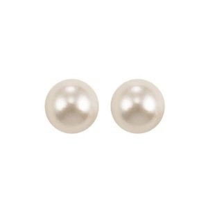 14Kt Yellow Gold Pearl Earring