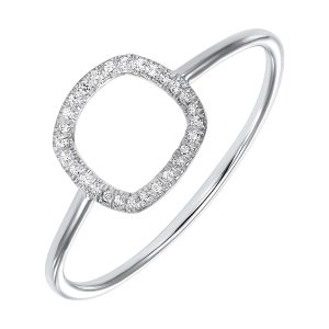 14Kt White Gold Diamond 1/20Ctw Ring