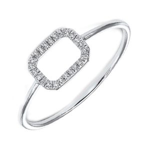 14Kt White Gold Diamond 1/20Ctw Ring