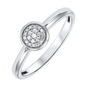 10Kt White Gold Diamond 1/12Ctw Ring