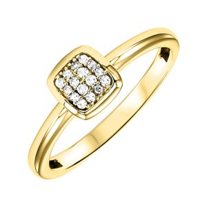 10Kt Yellow Gold Diamond 1/12Ctw Ring