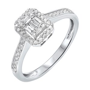 14Kt White Gold Diamond 1/2Ctw Ring