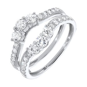 14Kt White Gold Diamond 1Ctw Ring