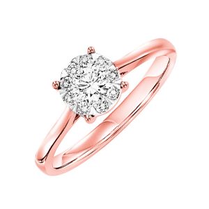 14Kt Rose Gold Diamond 1/2Ctw Ring