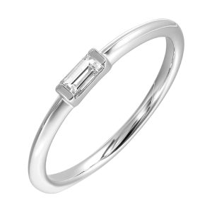 14Kt White Gold Diamond 1/10Ctw Ring