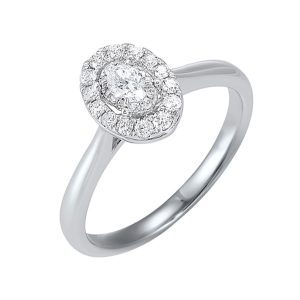 14Kt White Gold Diamond 1/2Ctw Ring