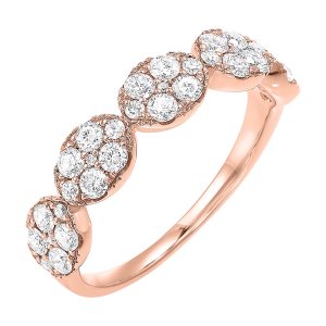 14Kt Rose Gold Diamond 3/4Ctw Ring