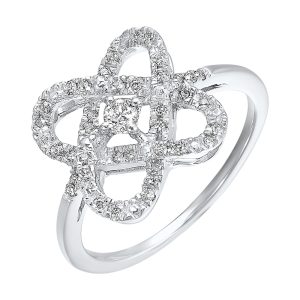 Silver Diamond 1/4Ctw Ring