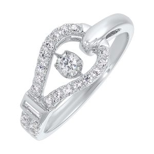 14Kt White Gold Diamond 1/3Ctw Ring
