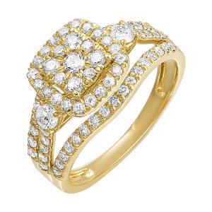 14Kt Yellow Gold Diamond 1Ctw Ring
