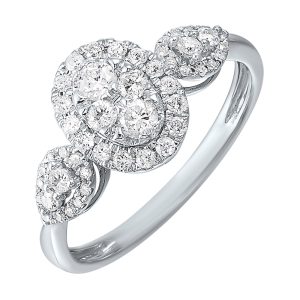 14Kt White Gold Diamond 1/2Ctw Ring