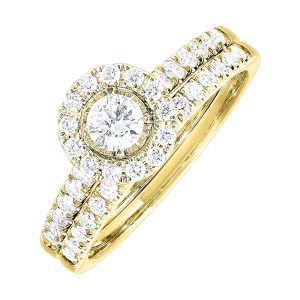 14Kt Yellow Gold Diamond 3/4Ctw Ring