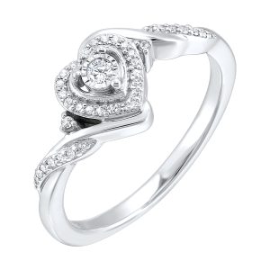 10Kt White Gold Diamond 1/6Ctw Ring