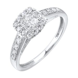 10Kt White Gold Diamond 1/2Ctw Ring