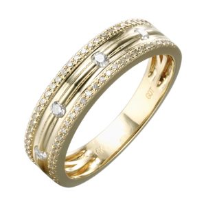 14Kt Yellow Gold Diamond 1/4Ctw Ring